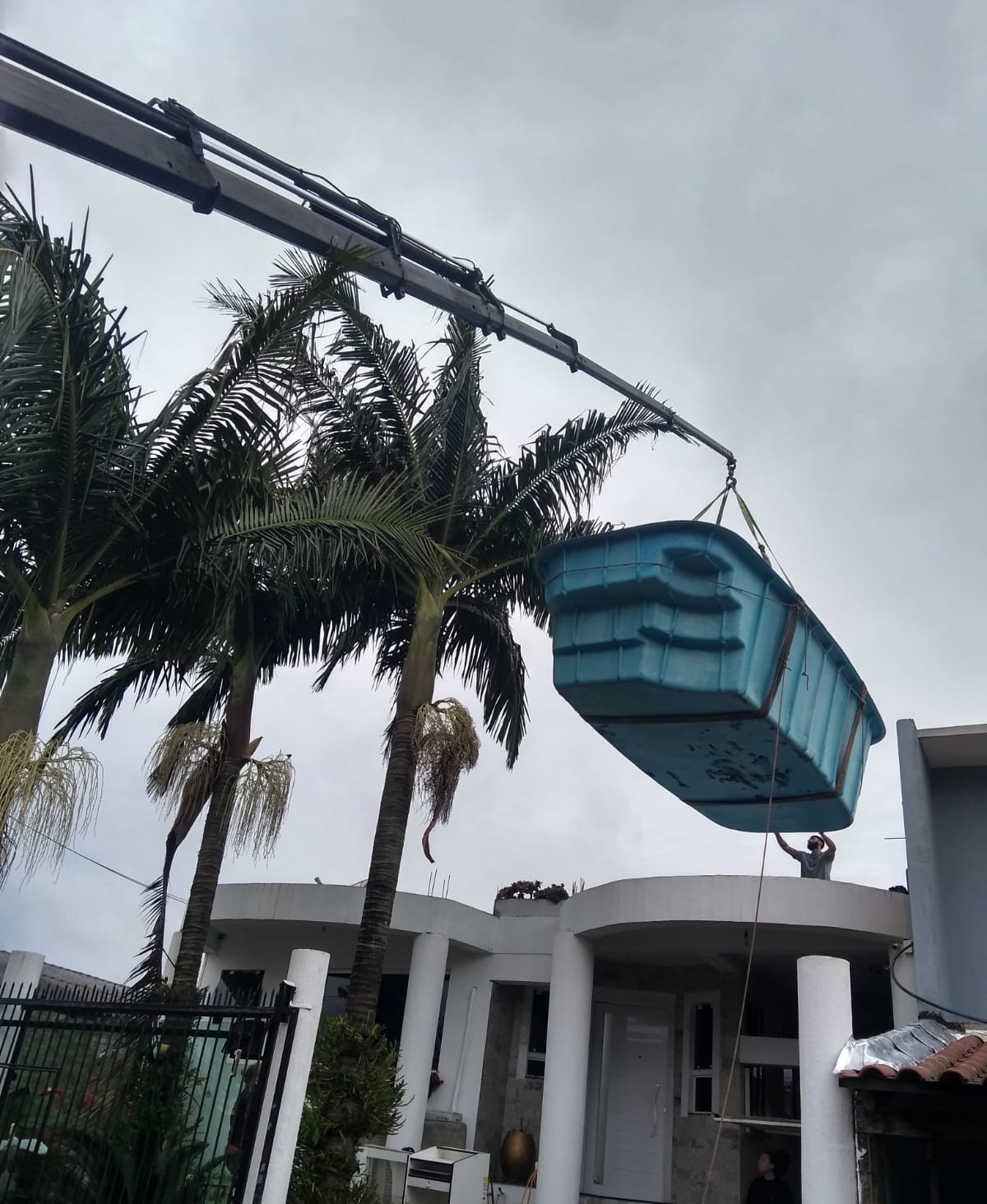 Levantando uma piscina